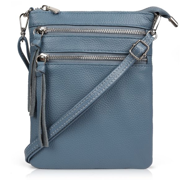 Genuine Leather Crossbody Bags, Small Cross Body Bag Purses With :> - Picture 1 of 6